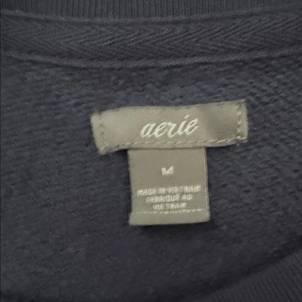 Navy Blue Women's Sweatshirt - Picture 2 of 5